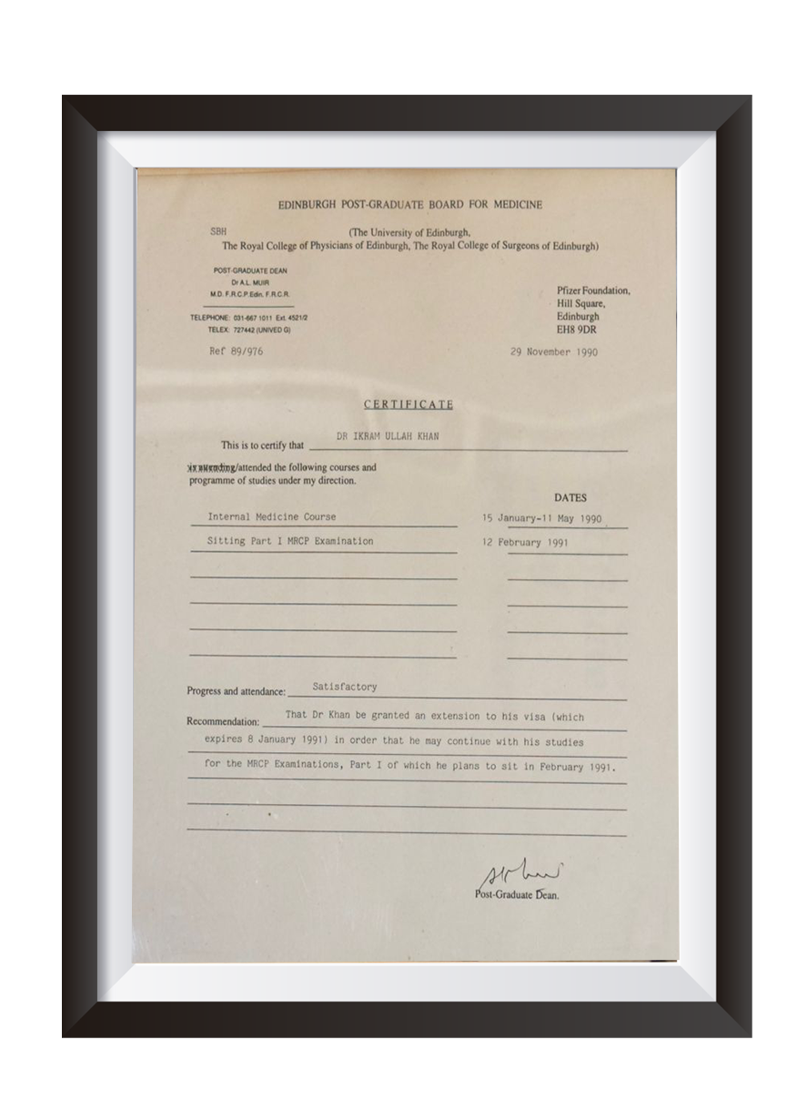 Certificate of Attendance in Silver Jubilee Conference